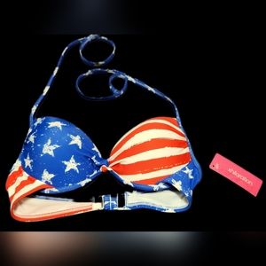 Xhilaration Patriotic swim top Size M(4-6)